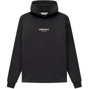 Fear of God Essentials Relaxed Iron Black Hoodie